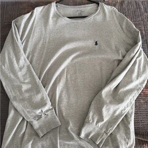 Polo by Ralph Lauren Light Gray Long Sleeve Shirt
